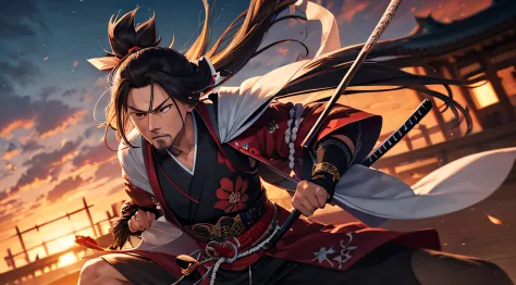 Miyamoto Musashi in a battle
