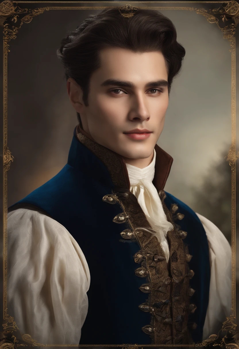 Handsome Renaissance nobleman. In photograph style. Realistic ...