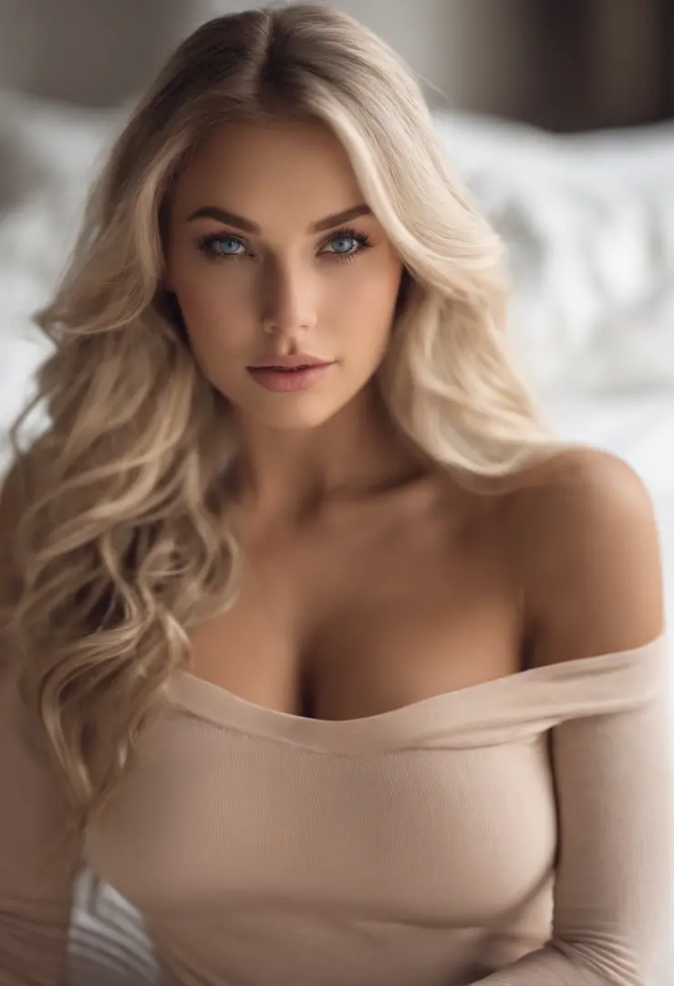 arafed woman fully , sexy girl with blue eyes, ultra realistic, meticulously detailed, portrait sophie mudd, blonde hair and lar...