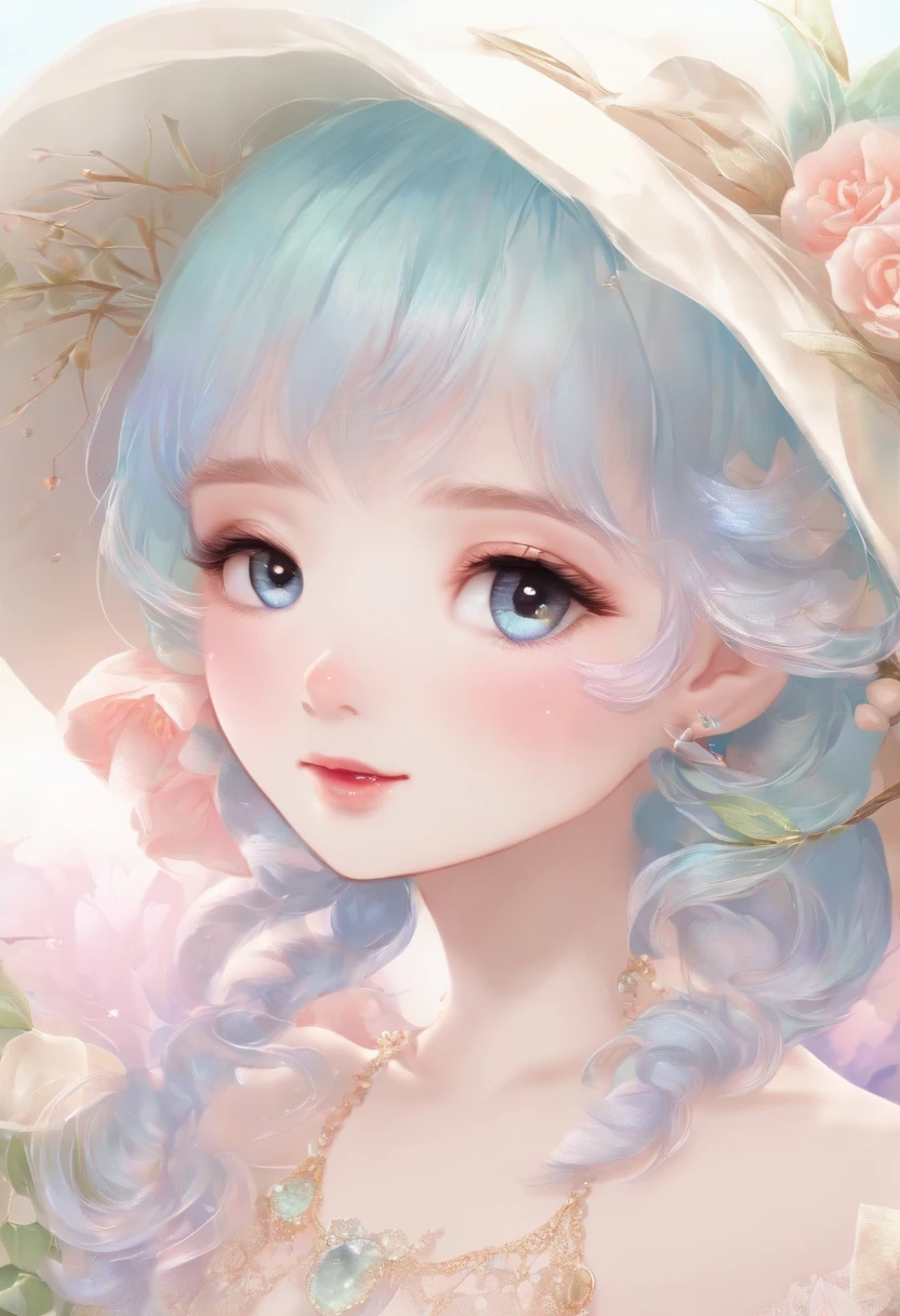 (PastelColors:1.3)、(Cute illustration:1.3)、(watercolor paiting:1.1)、 chibi：1.2、(Gradient eyes:1.8)
Detailed background、1 platypus 、Beautifully detailed、moya、colourfull、marble、Particles of light、patterns、 
Detailed drawing、Vibrant colors、striking contrast、intricate detailes、Delicate depiction、luminescent、