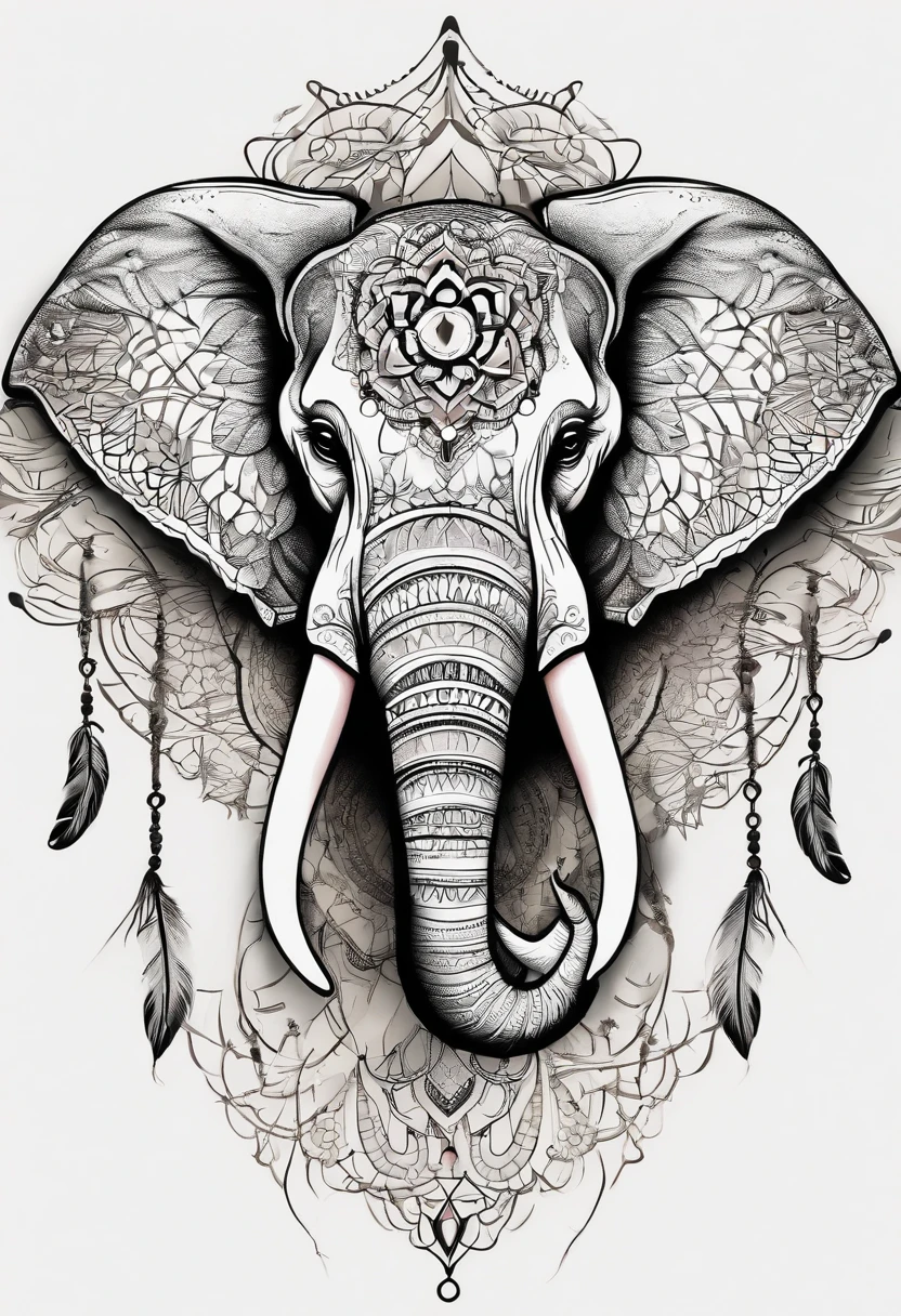 100,000 Elephant tattoo Vector Images | Depositphotos