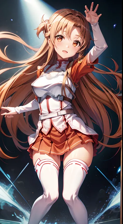 Asuna Yuki(Sword Art Online), dynamic angle, Long bronze hair,braid ...