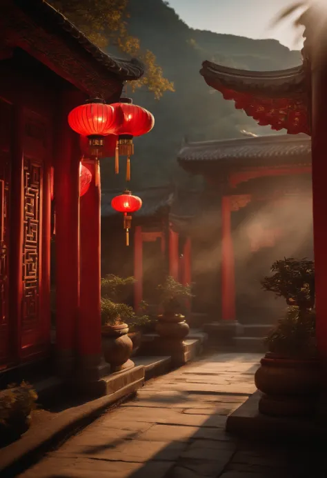 Chinese scene，Classical Chinese aesthetics，Antique rhyme，softlighting