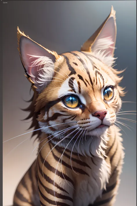 a Golden cat with intricate ornament engravings, intricate, elegant, highly detailed, ray tracing, unreal 5 render, digital painting, artstation, concept art, smooth, sharp focus, illustration, 8k, v2, centered, symmetry, painted, intricate, volumetric lig...