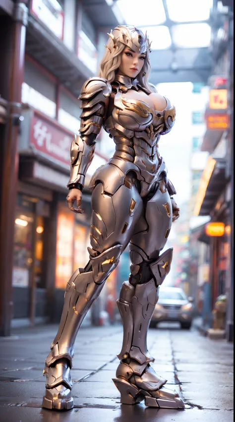 (nsfw:0.7), SILVER, GOLD, DRAGON QUEEN, HUGE BOOBS, MECHA ARMOR FULL SUIT, (CLEAVAGE), TRANSPARANT, LONG LEGS, STANDING, THICK BODY, MUSCLE ABS.