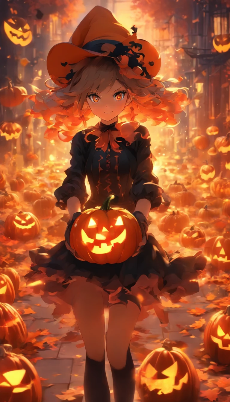HD wallpaper: Anime, Original, Girl, Hat, Pumpkin | Wallpaper Flare