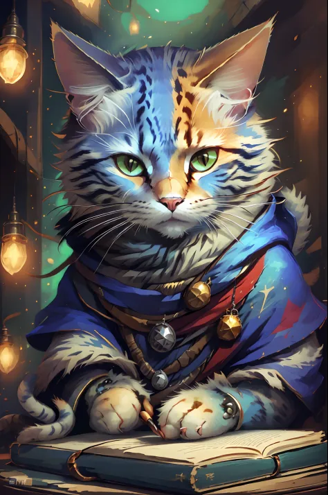 cat wizard, masterpiece, best-quality, super detail --auto --s2
