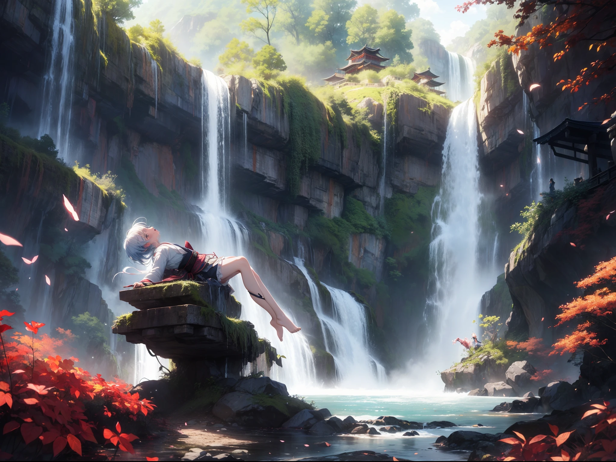 Fantasy Waterfall HD Wallpaper by Kaolinn