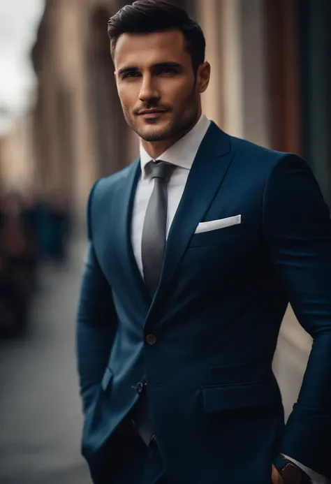 mixed race young man,beautiful detailed blue eyes,dark hair,dark suit ...