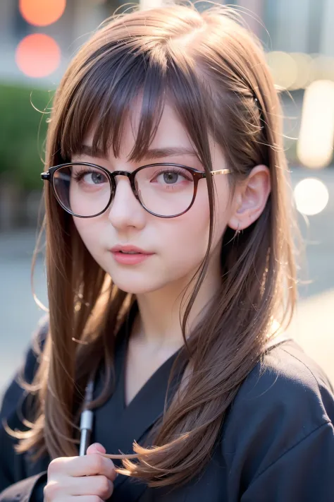 girl with、length hair、Dark hair、Wearing Yukata、japanes、Wearing big glasses、Close up photo of a girl standing on the street
Highest Quality、realisitic、Photorealsitic、(intricate detailes:1.2)、(delicate detail)、(ciinematic light、best quality backlight)、Clear ...
