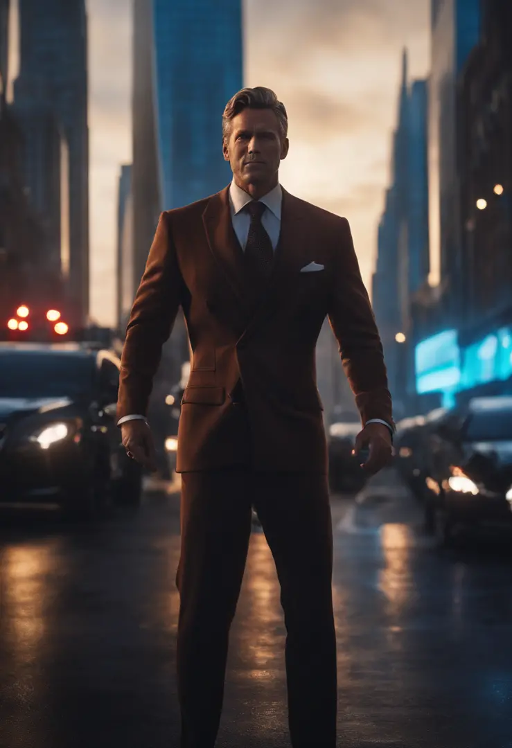 ((masterpiece)), ((best quality)), ((highres)), ((detailed background)), ((extremely detailed CG unity 8k wallpaper)), solo, uomo, prezzolato hair, a man in a suit with a glowing head and blue eyes, sigma from overwa reed richards, cyber suit, amazing 8k c...