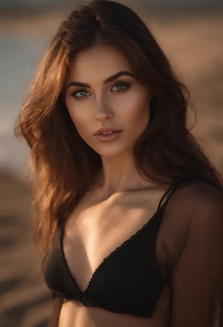 arafed woman fully , sexy girl with brown eyes, ultra realistic, meticulously detailed, portrait sophie mudd, brown hair and large eyes, selfie of a young woman, dubai eyes, violet myers, without makeup, natural makeup, looking directly at the camera, face...