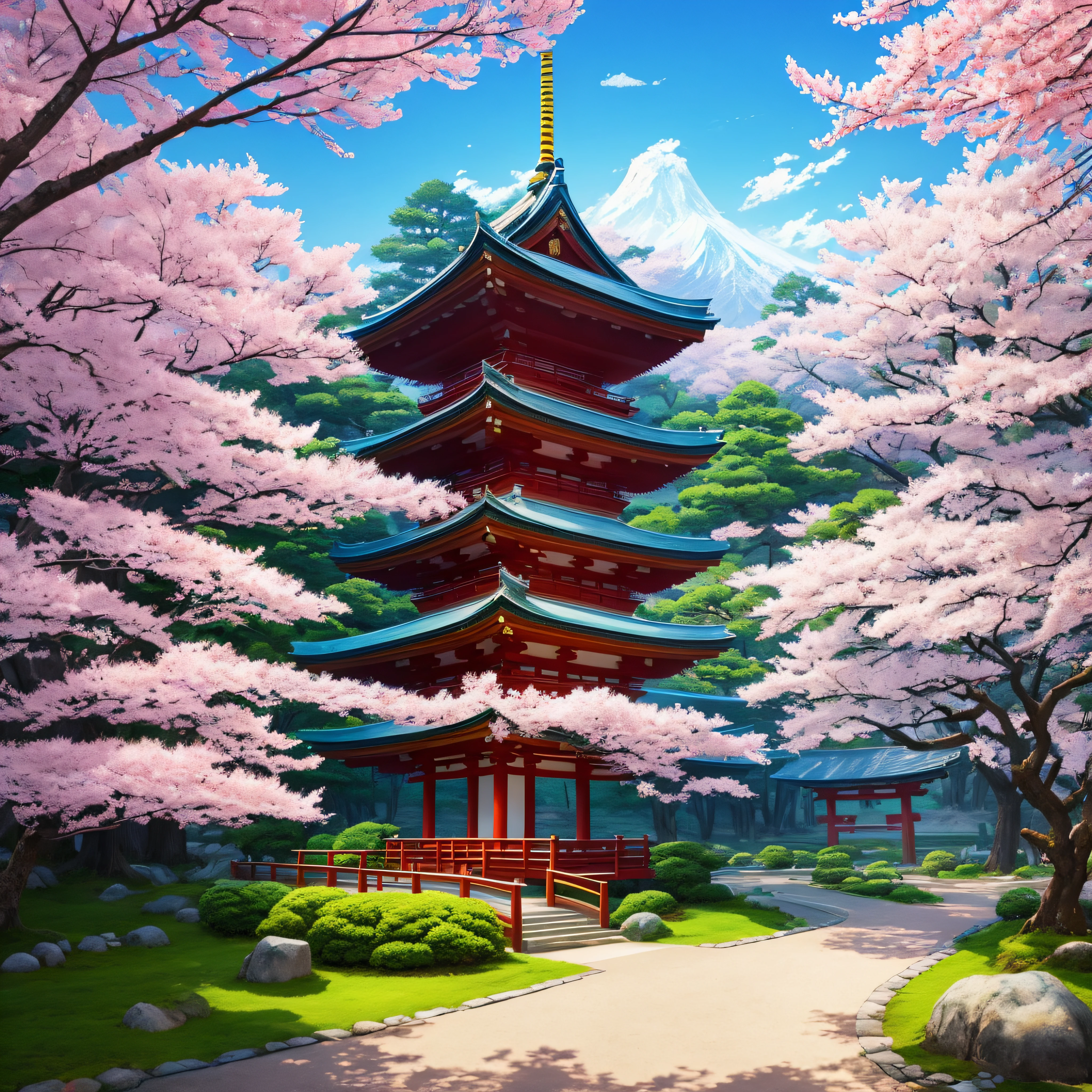 Beautiful shrine scenery, cherryblossom, Pines, Anime Background Art, japanese art style, beautiful anime scene, detailed scenery - width 672, Background art, Anime landscapes, Anime Background, Beautiful anime scenery, Beautiful peace scenes in anime, landscape artwork, Japan Village, Anime landscape concept art, 8K)) --auto