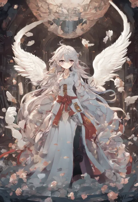 There is a cartoon character holding a group of ghosts, concept art by Kanbun Master, pixiv contest winner, Furry art, Detailed fanart, official fanart, [ Character design ], lovely art style, danbooru and artstation, Cute detailed digital art, 🍁 Cute, wis...