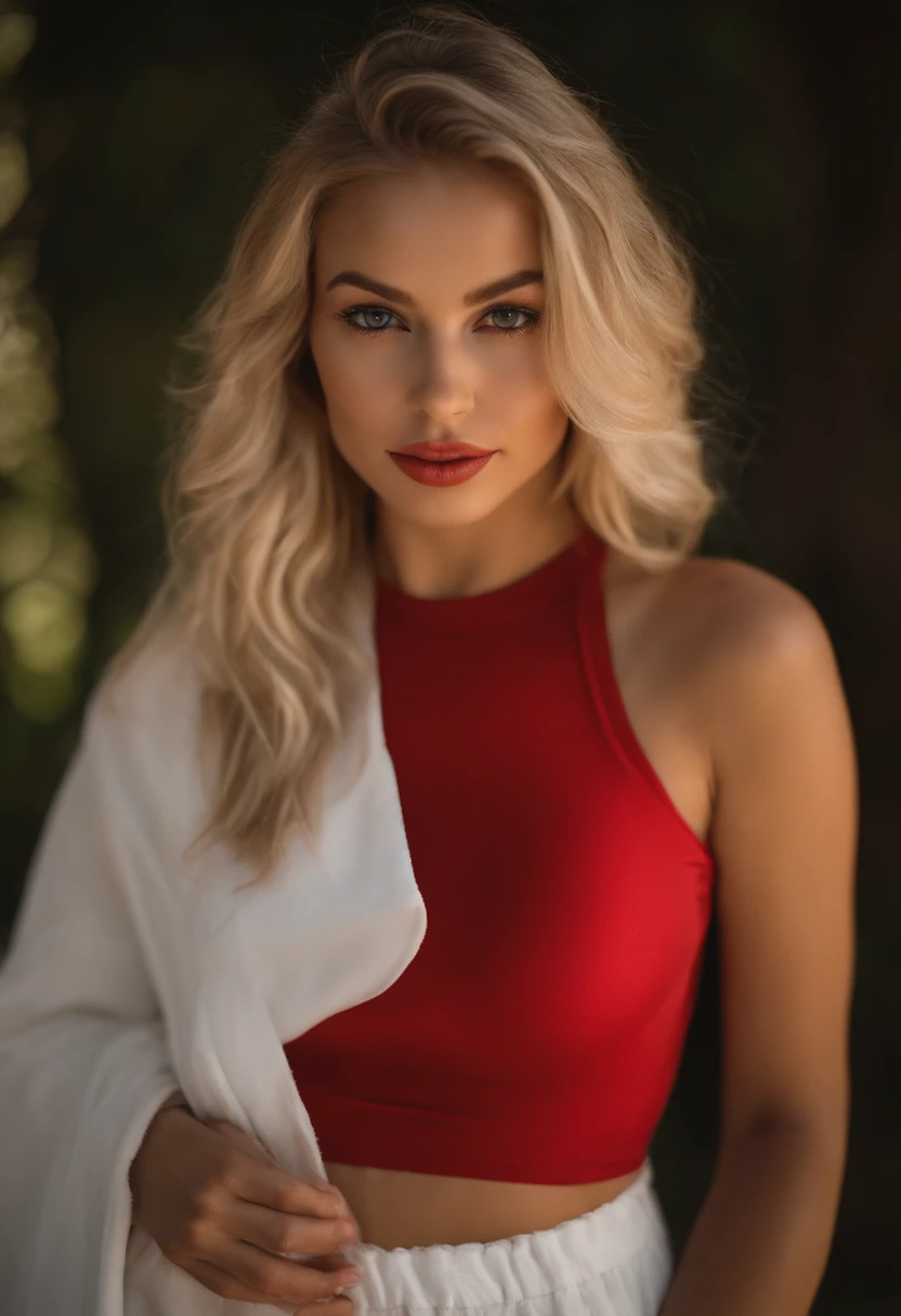 Oman With Matching Tank Top And Panties Red Bikini Portrait Sophie Mudd Portrait De Corinna