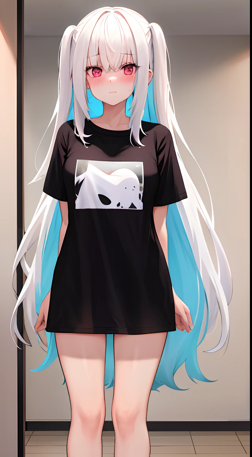 A close up of a person with long hair wearing a shirt - SeaArt AI