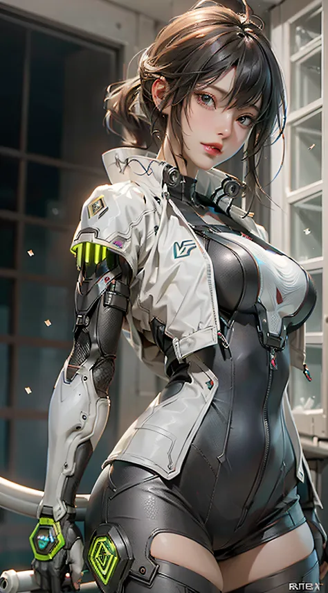 ((Best quality)), ((masterpiece)), (detailed:1.4), 3D, an image of a beautiful cyberpunk female,HDR (High Dynamic Range),Ray Tra...