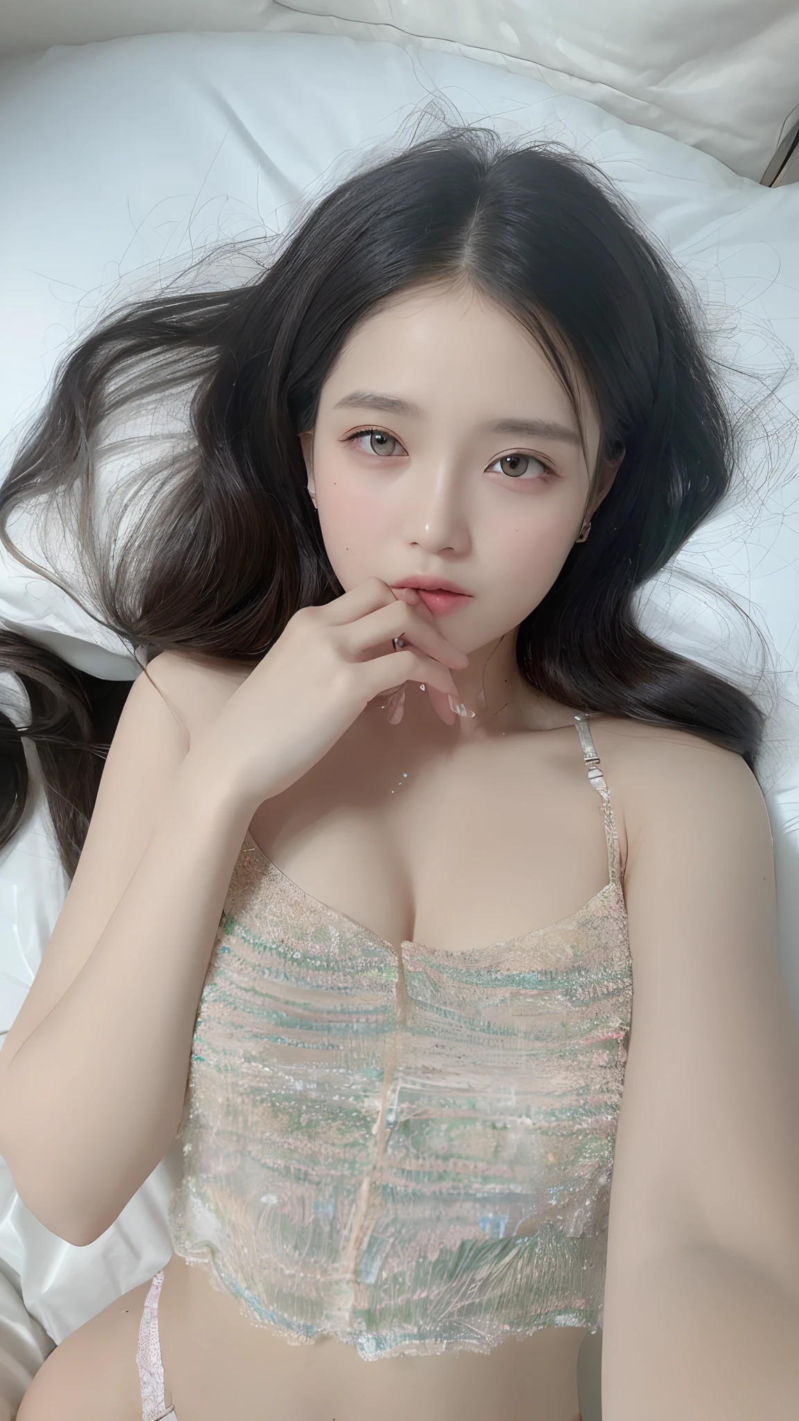 ((Best quality, 8k, Masterpiece :1.3)), Sharp focus :1.2, A pretty girl 16 years old with perfect figure :1.4, Slender abs :1.3, Raw photography、超A high resolution, full body, fair white skin、shiny white skin、(wavy blonde hair)、dark brown hair、super fine eyes, super fine hand, super fine finger、Beautiful eyes with random colors、very thin lips, finely detail、elongated eyes、pale pink blush、long eyeslashes、Beautiful double eyelid、Lighting that emphasizes beautiful skin、Lustrous skin 2, ((Layered long hair, Big breasts :1.2)), Open shirt show , (detailed transparent clothing), (see throught bra),  ((detailed White tight shirt )), ((detailed face )), ((detailed tight short skirt), water shower, luxury office :1.4, Highly detailed face and skin texture, Detailed eyes, Double eyelid