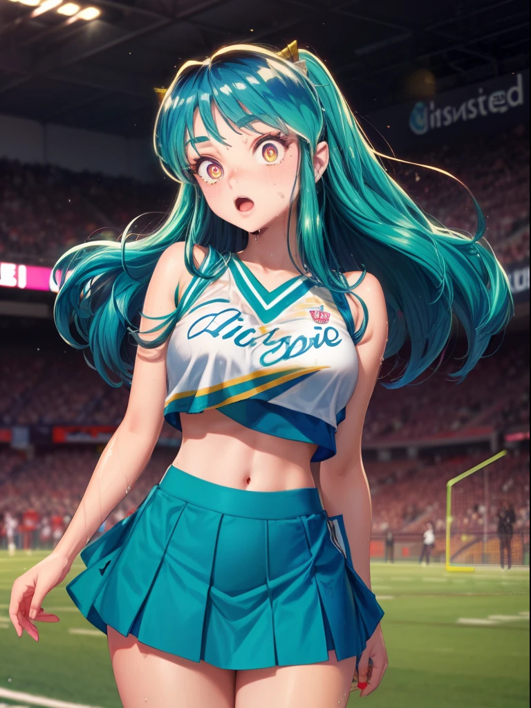 Lum Eindringling Detailliert Animerot 12 Zerrissene Kleidung 15 Cheerleader Uniform 0671