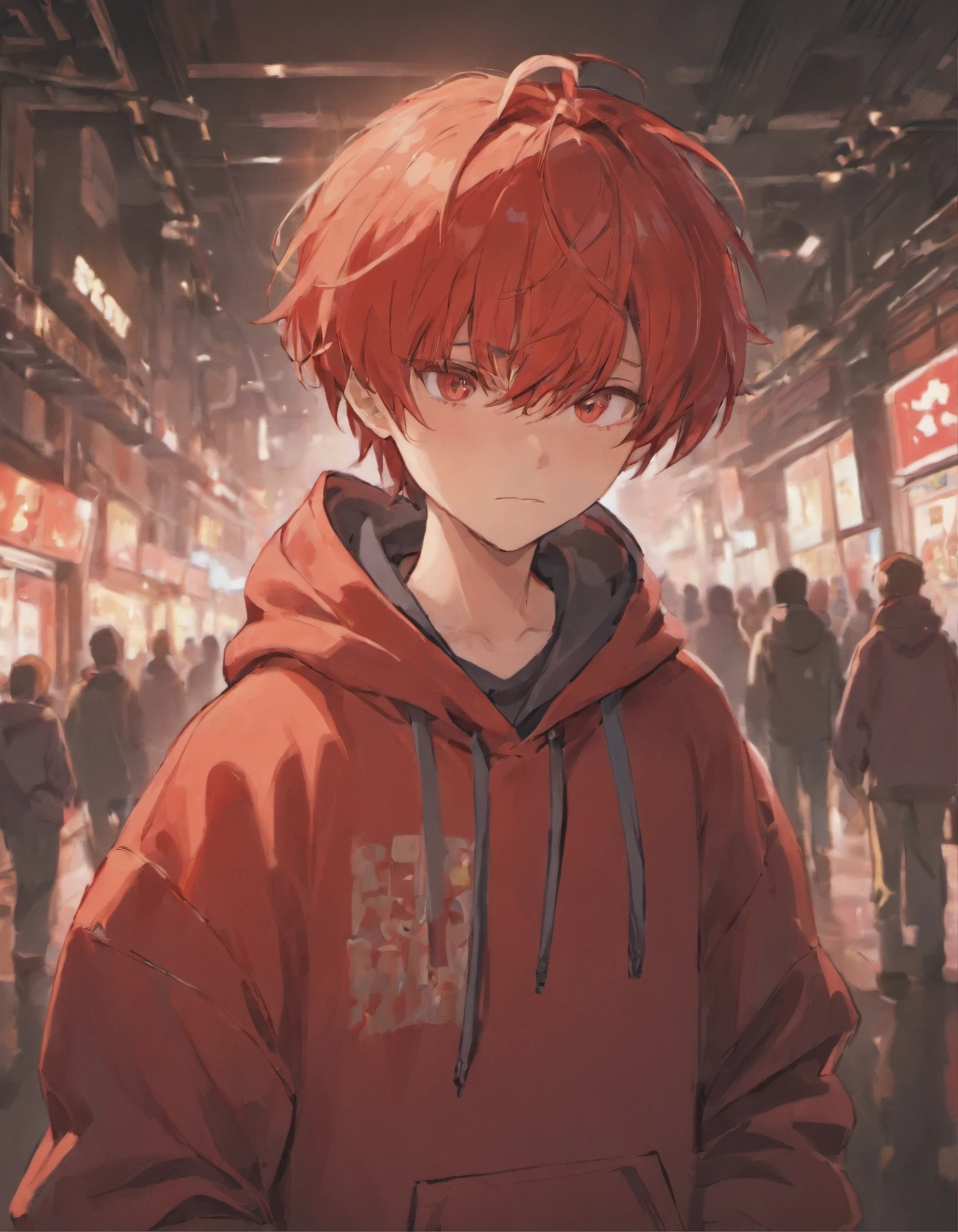 Anime boy red hoodie hotsell