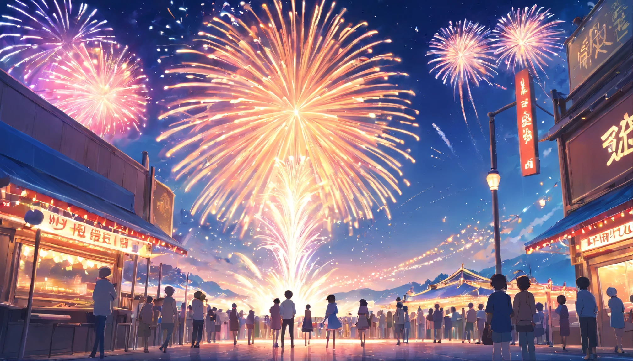 Masterpiece, best quality) carousel, firework, scenery, starry night -  SeaArt AI