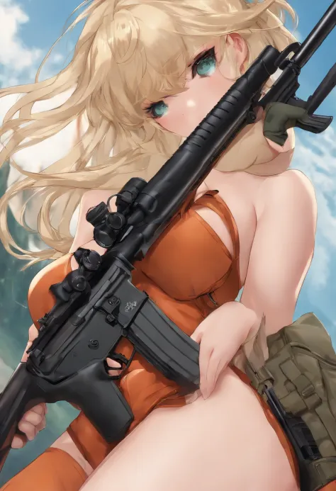 Have a rifle　fullnude　animesque