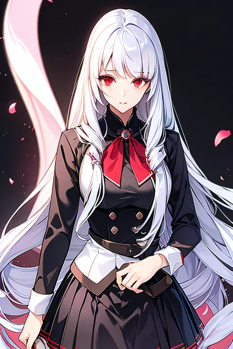 silver_hair, long_hair, red_eyes, really_red_eyes, detailed_eyes, beautiful_eyes, 1girl, big_boobs, large_hips, big_thighs, dres...