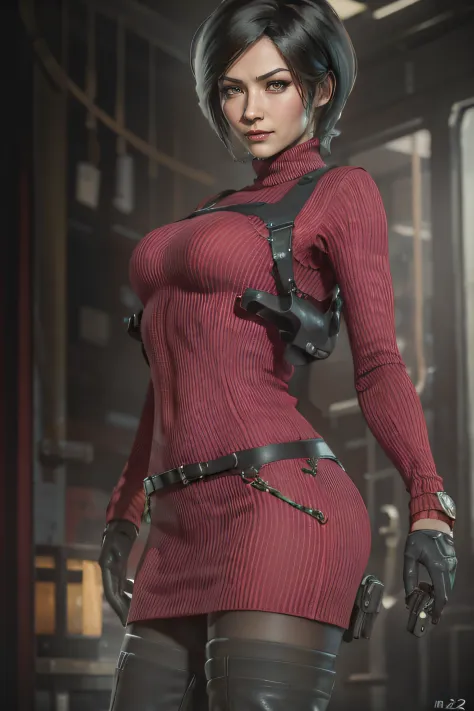 clear eyes, clear face, brown eyes, ada wong face, highres