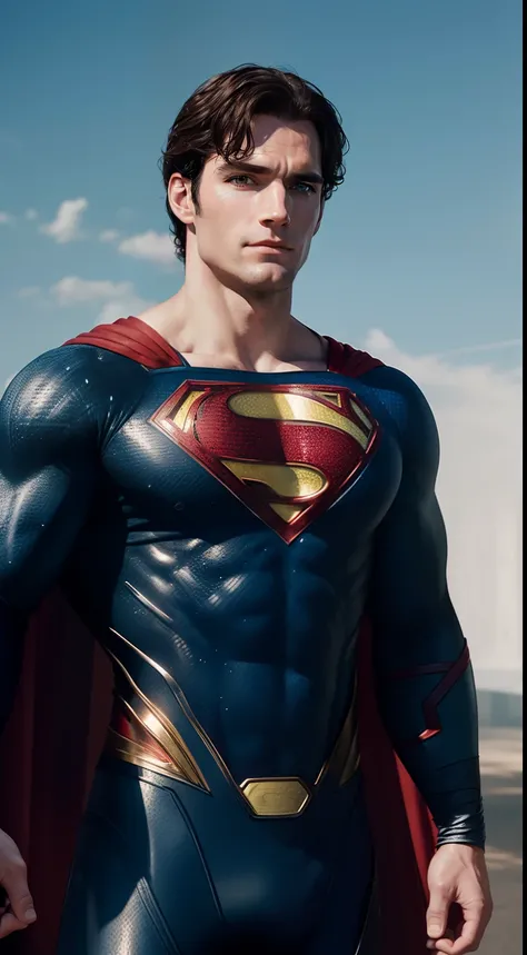 Henry Cavill as Superman ((Best Quality, 8K, ultra-detailed ...