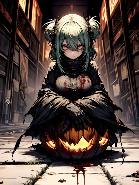 Orange pumpkin、🎃、Haunted pumpkin、Ahegao、miku hatsune、Green hair、Black Dress、Very fellow humanoid characters, red eyes, She's crazy, nutty, horor, is scared, is scared, Shock value, Very diabolical, evocation, terrorism, terrorism, terrorism, rot, feeling o...