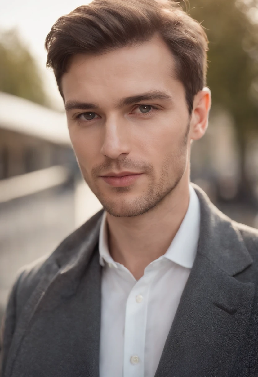 Portrait photo of a male architect photo of the whole body, Des yeux ...