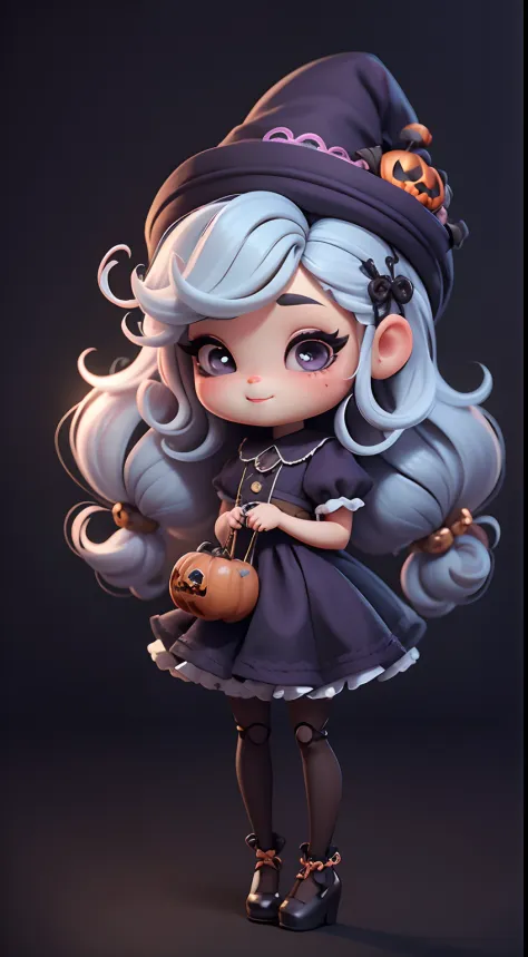 Create cute Chibi Afro Dread style doll costumes with cute Halloween themes., Each piece has a lot of detail and 8K resolution.....