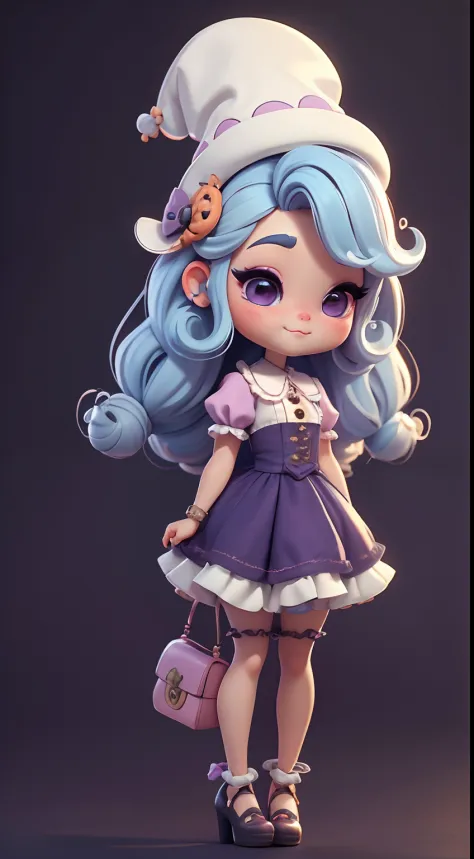 Create cute Chibi Afro Dread style doll costumes with cute Halloween themes.., Each piece has a lot of detail and 8K resolution... All dolls should follow a solid and complete background pattern in the image.., Show (full entire body, Including legs: 1.5)
...