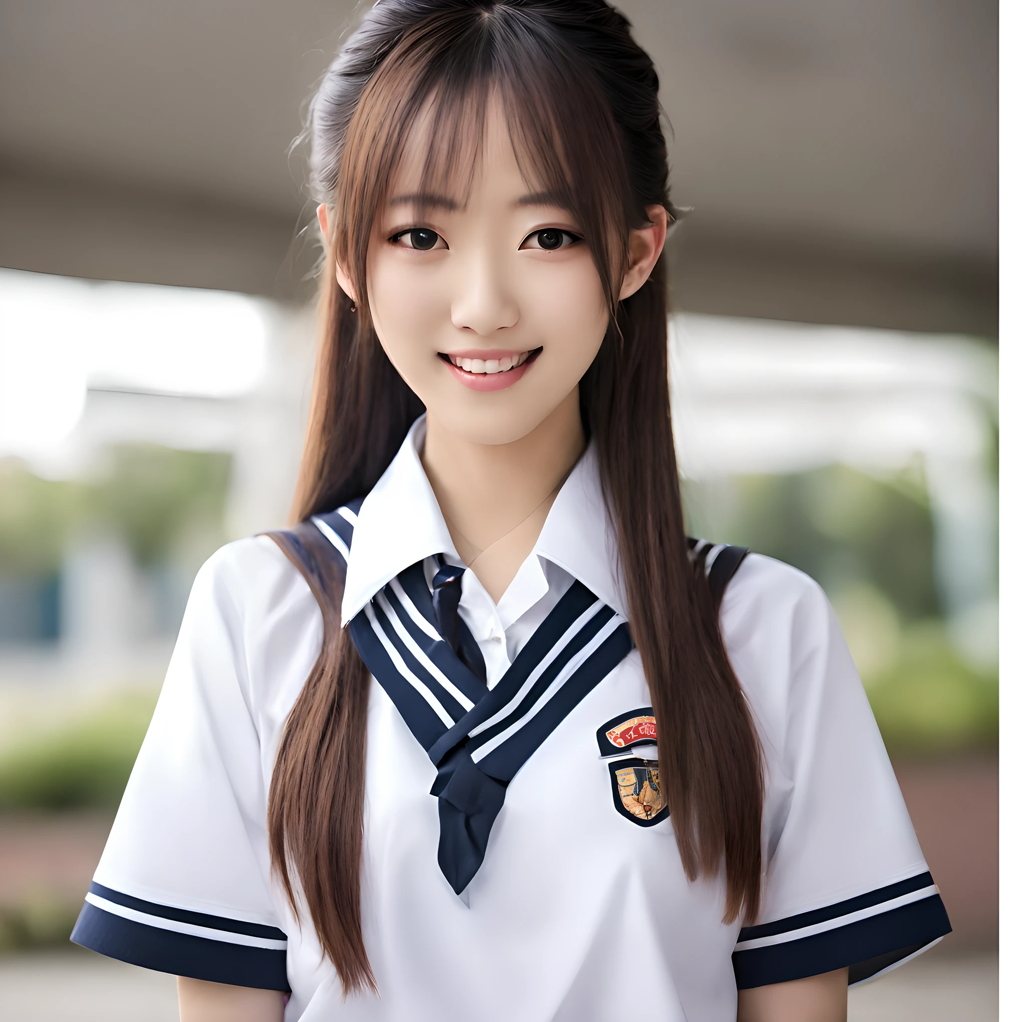 Japan high school students in miniskirt uniform sitting on rooftop　I can see it　PC screen size