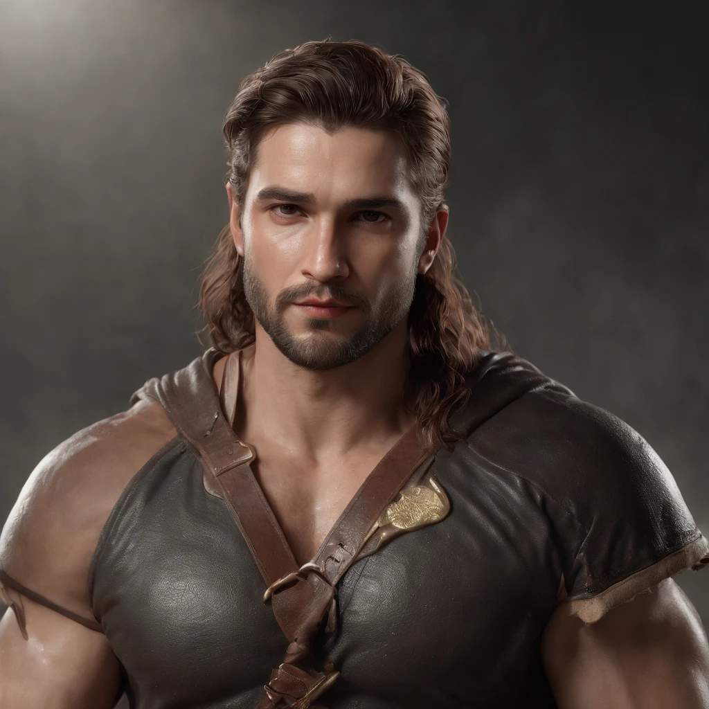 homem lutado com varias outros homens em ima vila escura (Professional 3D rendering:1.3) de (Realistic:1.3) Foto de arte mais bonita do mundo，Features soft, bright male heroes, ((Epic hero fantasy rough muscular man wet hero angry look long hair short beard and fierce expression in dynamic pose, fantastic location, majestoso ambiente desordenado)), corpo inteiro 8k unidade render, action shot, poros da pele, very dark lighting, sombreamento pesado, circunstanciado, Rosto detalhado, (vibrante, fotogrdeia realista, Realistic, Dramatic, Escuro, foco nítido, 8k), (Old leather clothes damaged by bad weather:1.4), ((((Use peles)))), (intrincado:1.4), decadente, (altamente detalhado:1.4), pintura digital, rendering by octane, art stations, Conceito-Arte, liso, foco nítido, illustration, germe da arte, (Loish:0.23), Wlop Ilya Kuvshinov, e Greg Rutkowski e Alphonse Mucha Gracias, (global ilumination, studiolight, Light Volumetric), chuva forte, floating particles, patife, fantasia, Onze, corpo inteiroesbian, ((Fundo escuro e antigo da cidade:1.3)),CGSesociedade,art stations