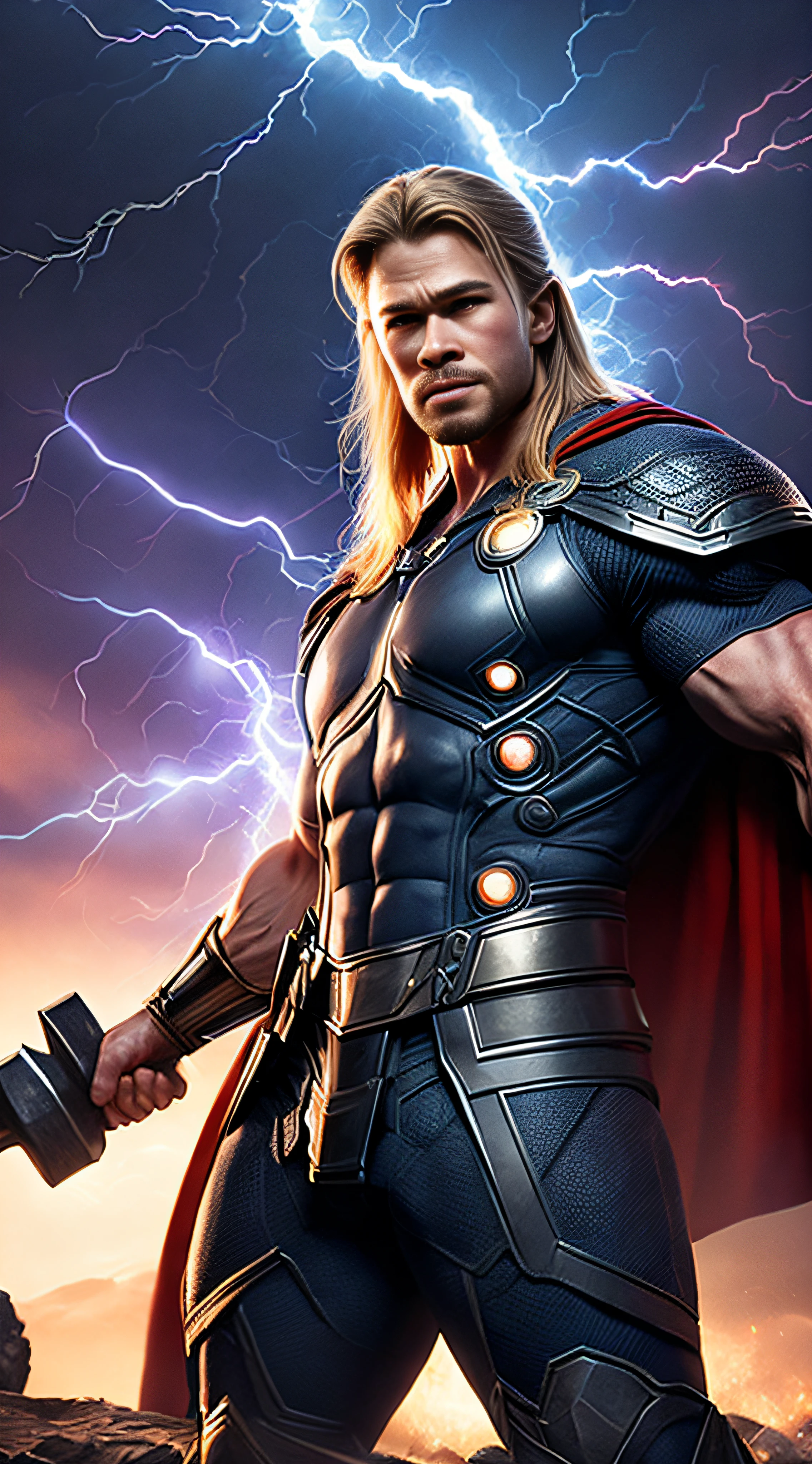 thor, avengers, wounds, angry, hyper realistic - SeaArt AI