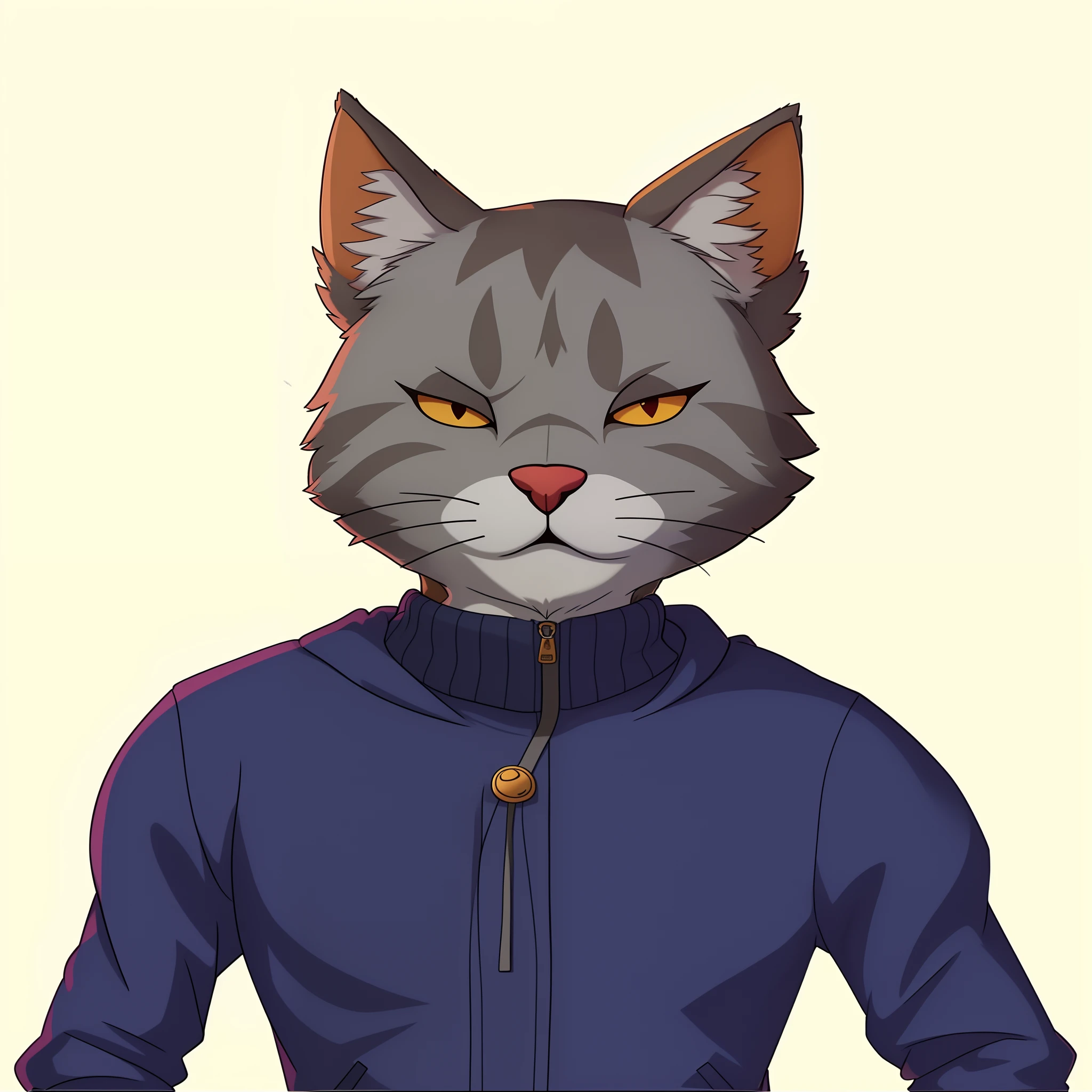 Illustration Cat Wearing Jacket