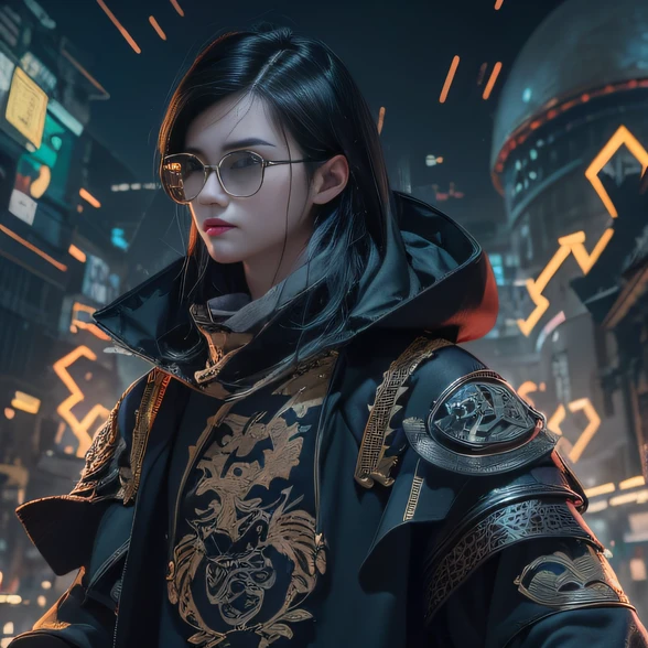 (Masterpiece, Best quality), 1girll, Black hair, Glasses, cyberpunk, 独奏, waist-high, Sexy appearance，Trailer poster effect（Explosive ruins）My eyes are full of confusion，He clenched his fists，Rush up，Deliver a fatal blow to your opponent，full bodyesbian，Full Body Male Mage 32K（tmasterpiece，k hd，hyper HD，32K）Flowing black hair，The campsite is cluttered，zydink， a color， patriot （Doomsday ruins）， （Linen batik scarf）， Angry fighting stance， looking at the ground， Batik linen bandana， Chinese python pattern long-sleeved garment， （Abstract propylene splash：1.2）， Dark clouds lightning background，Flour flies（realisticlying：1.4），Black color hair，Flour fluttering，Background fog， A high resolution， the detail， RAW photogr， Sharp Re， Nikon D850 Film Stock Photo by Jefferies Lee 4 Kodak Portra 400 Camera F1.6 shots, Rich colors, ultra-realistic vivid textures, Dramatic lighting, Unreal Engine Art Station Trend, cinestir 800，Flowing black hair,（（（Male mage））），The male mage was furious，Trailer poster effect，Xiaoyi、Mu Ling、Autumn lotus、with a cold、Kazumi、Dai Yun、Yajing、Mengjie、Ling Wei、Midland、Panhai、Yan Ying、Security forces、Aim for、Zhou utumn butterflies、Qianyi、anjou、Shi Rui、Mountain geese、Youling、Incense、Xiaolan、White glow、Jade Mountain、Cold shock、Autumn Cui、Summer Willow、As it is、yinan、Shuyi、Emerald peach、Send Yao、romatic、Ask Willow、Phantom peach、It's Han again、Drunken butterflies、Also green、Lion rock、Listen to celery、New、Easy to coincide、Nian Yun、Xiaoling、Jing Qiande、Xia Rong、His man、Tender silk、Autumn white、Ice Ann、Autumn white、southerly、Drunken Mountain、Zhou Tong、The condensation of the ocean、violet、Ling Qing、deactivated、Aoan、Proud、The first butterfly、Substitute celery、Poetry Frost、bilingual、Stone willow、Summer Willow、Whitening、每个女秘书起一个独特的名字😀 我来想想哈，For example, Mengyao、Kexin、Siqi、jiayi、wanting、Yajing、Yuwei、YU Yan、Feathers、Shin-yeon、Mengjie、Lizzy、Jingwen、Yuechan、Changxi、Midland、wanting、Xue Xian、Yajing、Huixi、hand、YU Yan、Sang Yu。These names are all good，You can choose the one