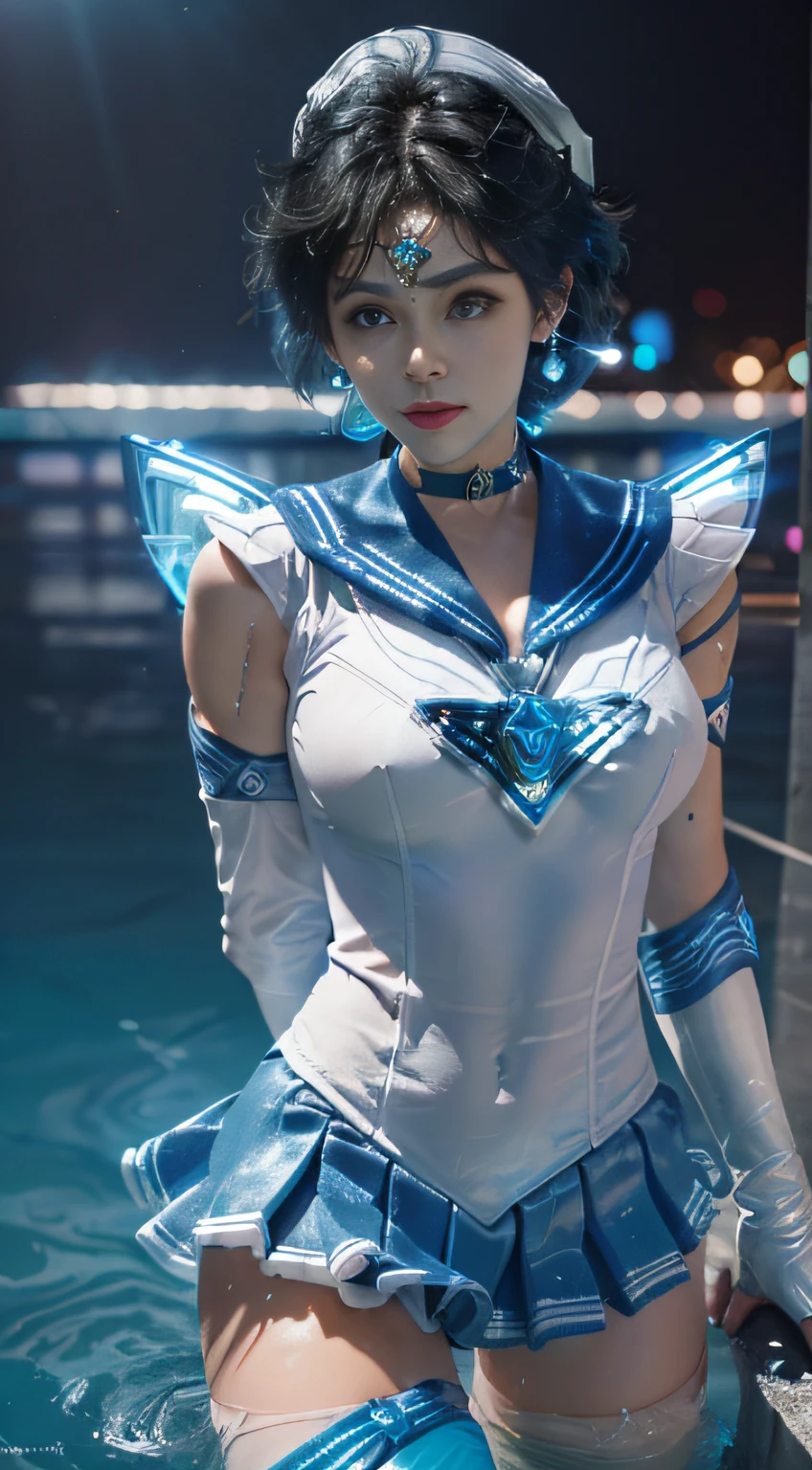 Unreal Engine:1.4,nffsw,best qualtiy:1.4, Photorealista:1.4, Skin texture:1.4, ​masterpiece:1.8, (Sailor Mercury:1.4), blue eyes, Sumo Uniform, Mer1, tiarra, Sailor Senshi Uniform, (Photo Raw, best qualtiy), ​masterpiece, comical, Sexy, Floating short blue hair, Blue Sailor Color, the bow, (Boots above the knee: 1.1), gargantilha, white glove, Blue Choker, elbow groves, jewely, earrings, blueskirt, only one, full bodyesbian, blue hairs, (Perfect hand drawing): 3.8, octan render, Water god, (water dripping), Wet Clothes, (beautiful detailed water), (floating), Dynamic Angle, NSFW,best qualtiy,​masterpiece,超A high resolution,(cowboy  shot:1.3),(Photorealista:1.4),Photo Low 8K,Cinematic lighting,offcial art,natta, //, dishevled hair, large full breasts,,beautiful legs,nakedness,Tall lady,paler,paler_legs,leges_concave,(look at viewr:1.2),modeled,black thighhighs,dynamicposes,high-heels,from the front side,liar,show ,, //, ((Penetration Missionaries)),((itting open legs)),((extreme close - up)),(ultra-detailliert),sportrait,(​masterpiece),(best qualtiy),(ultra-detailliert),Pro lighting, SumMercury