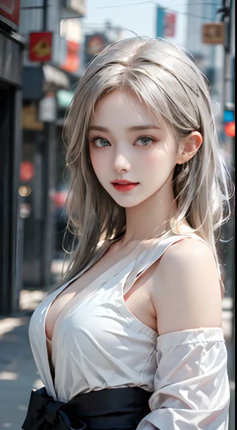 1girll, Heterochromia, Gradient hair: 1.5, Focus, (abstract theme, abstract backgrounds,) Smile, A MILF, impact. Masterpiece, 1 beautiful girl, Detailed eyes, Swollen eyes, Top quality, 超高分辨率, (Realistic: 1.4), cinmatic lighting, Japanese, Asian beauty, Ko...