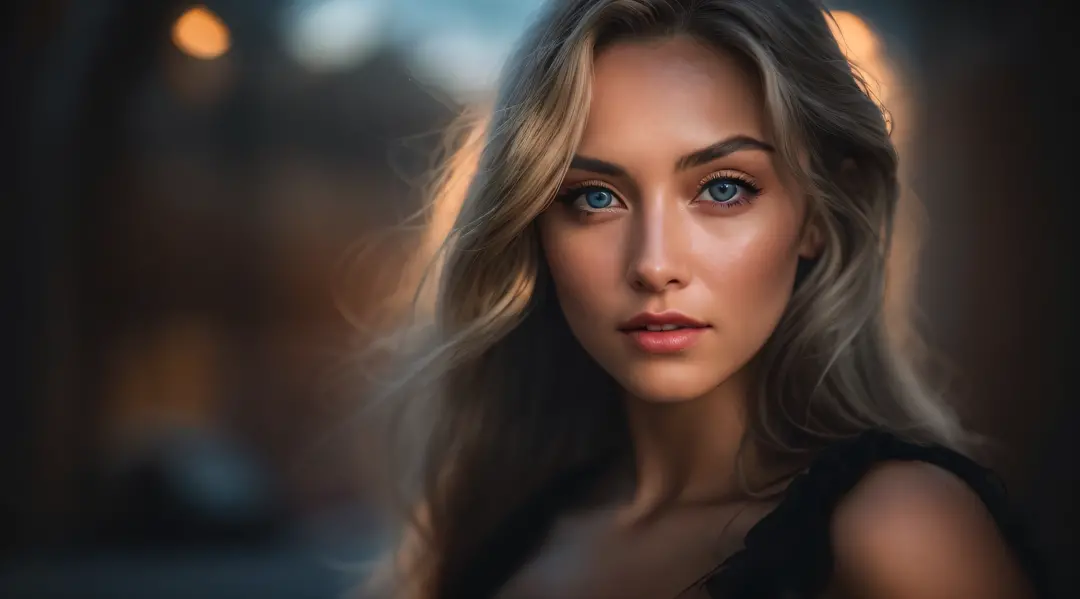 cinematic photo professional photography,create an image of a beautiful young woman of 26 years old, blue eyes, blonde hair, sta...