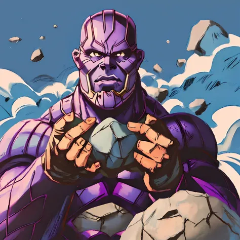 Thanos eating rocks