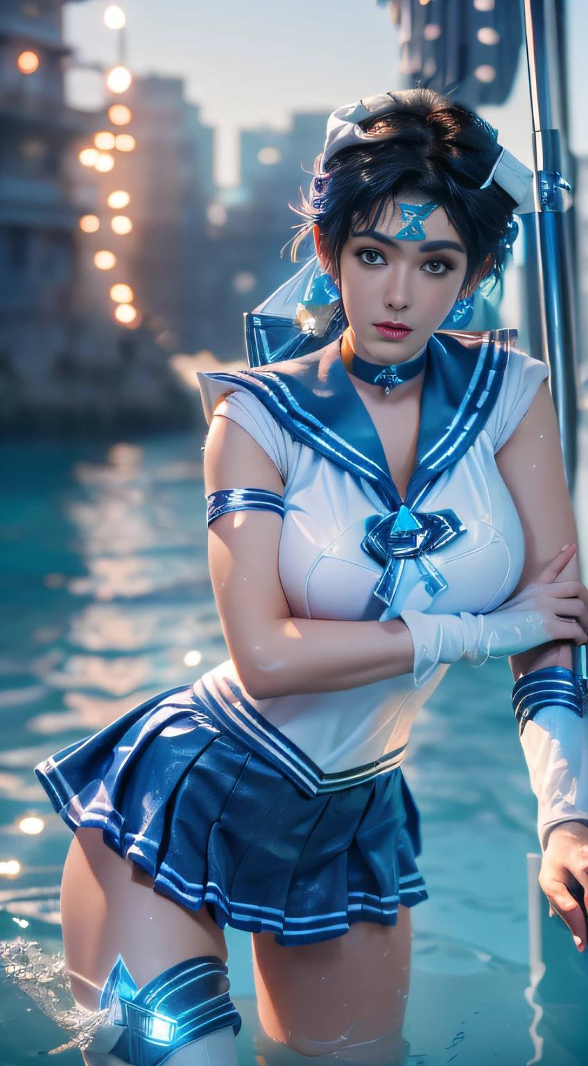 Unreal Engine:1.4,nffsw,best qualtiy:1.4, Photorealista:1.4, Skin Texture:1.4, ​masterpiece:1.8, (Sailor Mercury:1.4), blue eyes, Sumo Uniforms, Mer1, tiarra, Sailor Senshi Uniform, (Photo RAW, best qualtiy), ​masterpiece, comical, Sexy, Floating short blue hair, Blue sailor color, the bow, (Boots above the knee: 1.1), gargantilha, white glove, Blue choker, elbow groves, jewely, earrings, blueskirt, only one, full body Esbian, blue hairs, (Perfect hand drawing): 3.8, octan render, Water god, (water dripping), Wet clothes, (beautiful detailed water), (floating), Dynamic Angle, best qualtiy,​masterpiece,超A high resolution,(cowboy  shot:1.3),(Photorealista:1.4),Photo Low 8K,Cinematic lighting,offcial art,natta, //, dishevled hair, large full breasts,,Beautiful legs,nakedness,Tall lady,paler,paler_Legs,Legs_concave,(look at viewr:1.2),modeled,black thighhighs,dynamicposes,high-heels,from the front side,liar,Show ,, //, ((Bathe the Missionaries)),((itting open legs)),((extreme close - up)),(ultra-detailliert),sportrait,(​masterpiece),(best qualtiy),(ultra-detailliert),Pro lighting, SumMercury