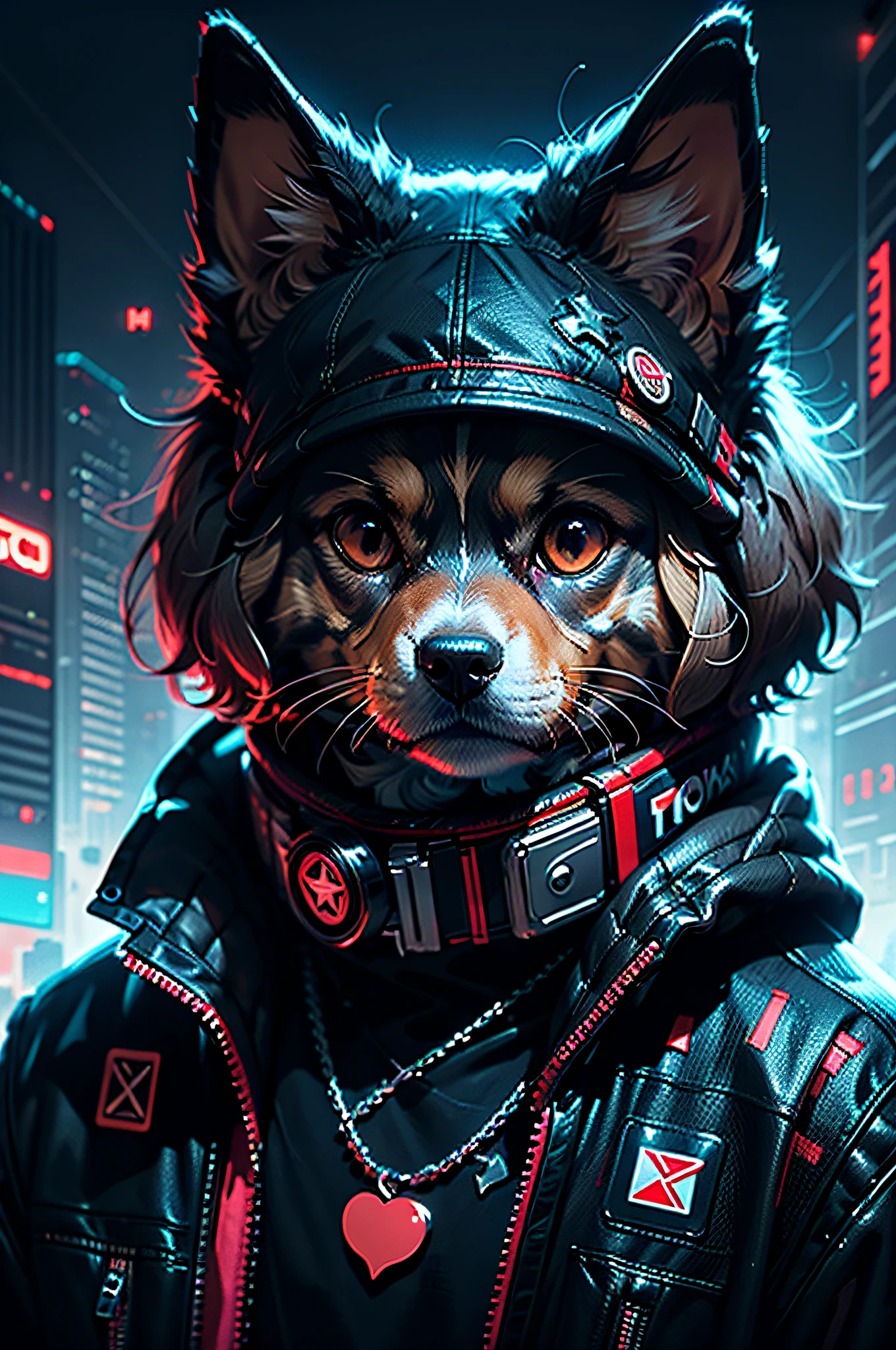 Cyberpunk pour chien cocker américain