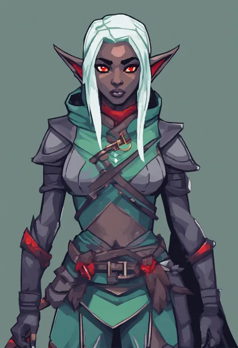 Solo female drow elf ranger, d - SeaArt AI