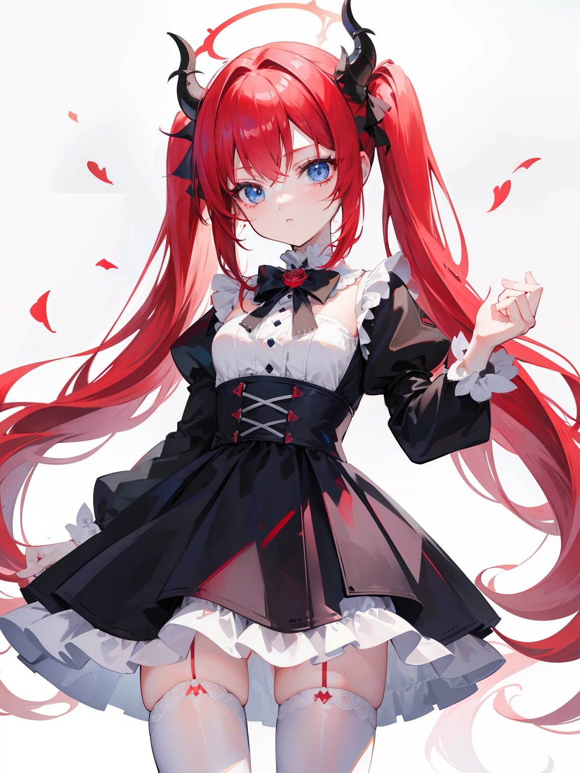 A close up of a person with long red hair wearing a dress - SeaArt AI