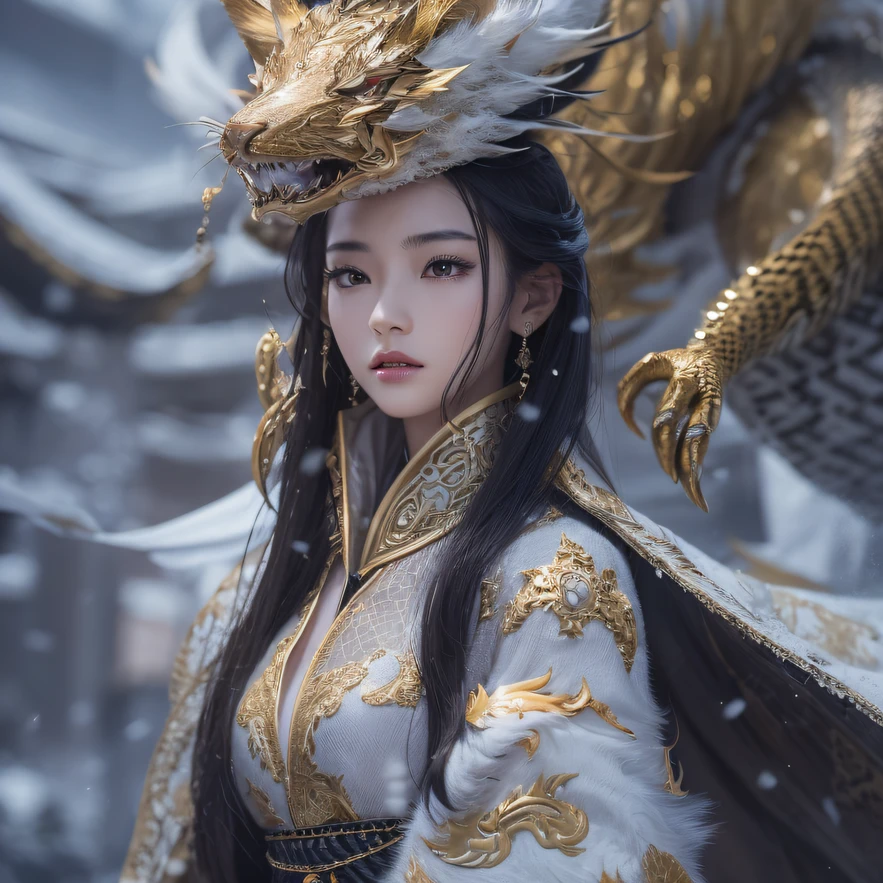 cgsociety cinématographique,，scène de combat、Gros seins chinois、Pittoresque、trois Royaumes、humain、100 personnes、Vue macro au téléobjectif、des combats intenses、haut niveau de détail、morceau de masséter、NSFW，or, Soie noire, Chemise en gaze de soie à manches longues，Gilet à séchage rapide，Pull en lin，Cape Python，Étoile de renard en fourrure de flamme ivoire à neuf queues volantes，Snowflake sky dark or sulphur damask snakeskin chest protection，Protège-jambes transparent écailles de dragon en tulle diamant rouge，Grosse femme accroupie dans la neige dans l&#39;espace 1:900 miniatures，vue de face，Pure transparence，Portez des gants de boxe，La glace est perméable aux gaz，Filmer la lumière et l&#39;ombre，Panorama ultra grand angle，Extrêmement heureux，La texture de la vraie personne est délicate，Fort impact visuel，hyper-détaillant，Fille de rêve，Visage raffiné，jolis yeux，，Cheveux noirs flottants soufflés par le vent，haute saturation，Zhou Xiaotong，clair comme de l&#39;eau de roche，Bon sens du point de vue，Effets de lumière et d&#39;ombre，16K lisse，Lumière réfléchie par la surface，Composition panoramique，corps entieresbienne，face au public，ne regarde pas le spectateur