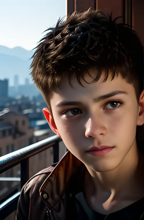 2BOYS, 07 YEARS OLD, , LOOK LIKE TOM HOLLAND, AT BALCONY,, SEX SLAVERY, TORTURED, awesome, (realistic, realistic_background, hig...