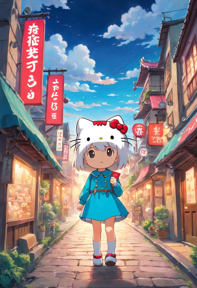 Hello Kitty, anime Boku no Hero - SeaArt AI