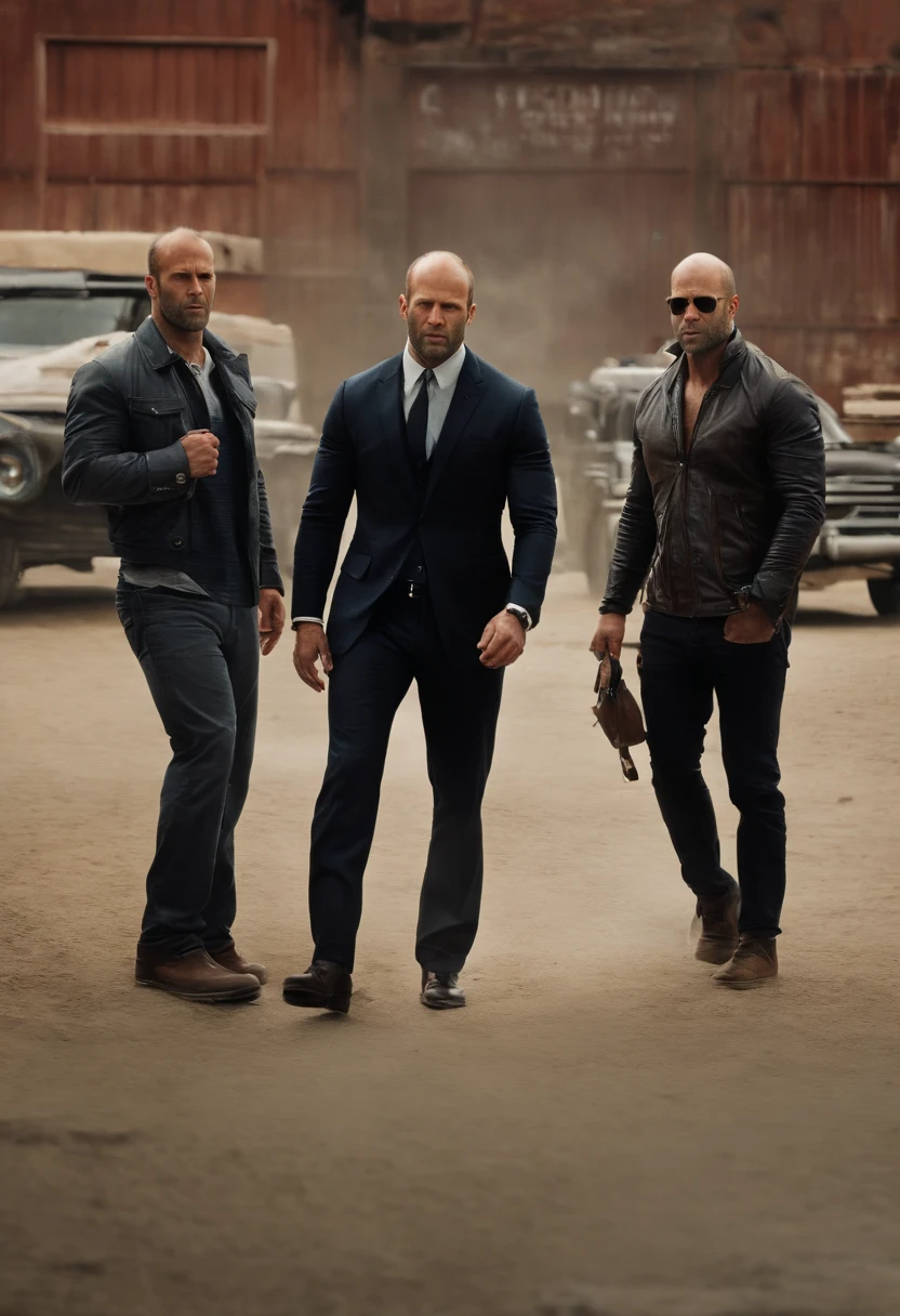 Jason Statham realista tomado por un iphone - SeaArt AI